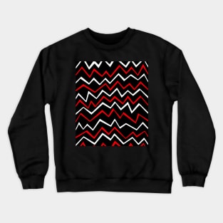 Zig Zag Black Crewneck Sweatshirt